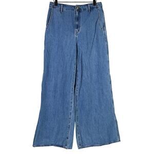 Madewell Wide Sweep Trouser Jean, size 28